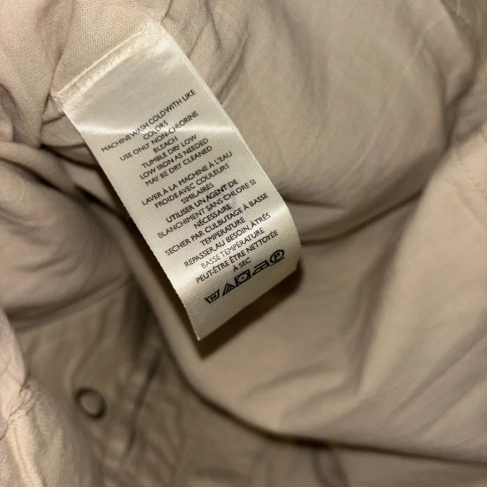 NWT $198 We The Free People M Kali Washed Utility Jacket Oat Cotton Chore *READ*